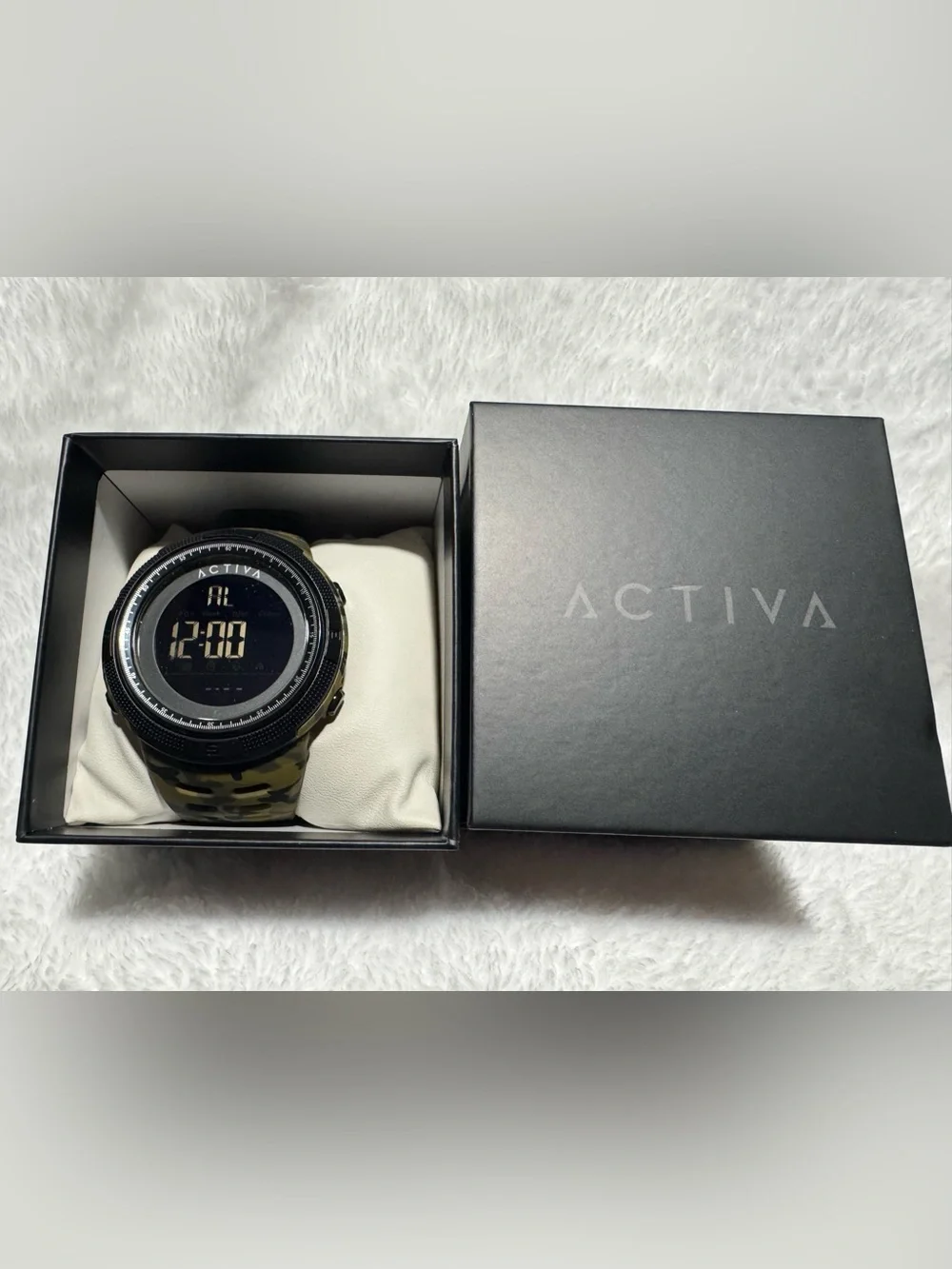Activa X Invicta Digital Men's Watch - 50mm. Green. Camouflage (ACW1915MC-009)
